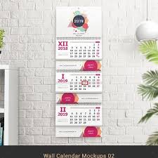 60 Calendar Mockups Psd For Your Calendar Designs Calendar Design Wall Calendar Calendar