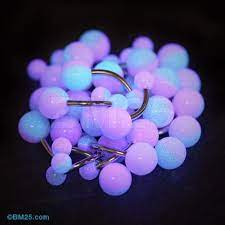 Two Toned Glow In The Dark Acrylic Belly Button Ring Belly Jewelry Unique Belly Rings Belly Button Piercing Jewelry
