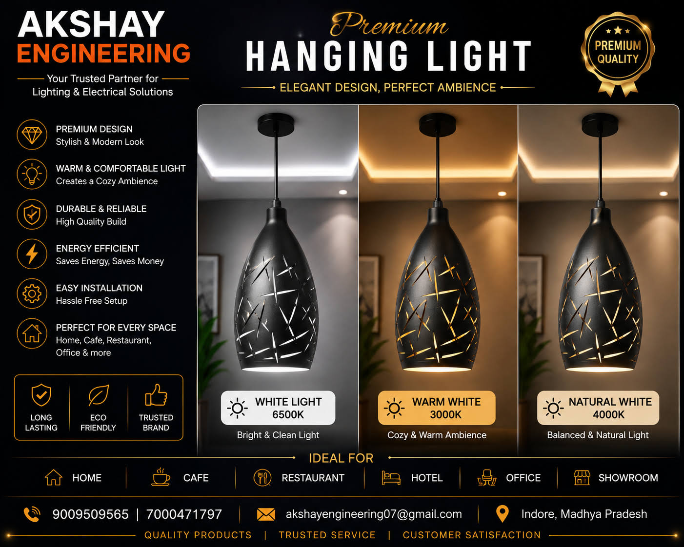 Decorative Hanging Light | LED Pendant Light | DOM LIGHT product image