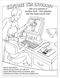 You can use our amazing online tool to color and edit the following fire safety coloring pages. Internet Safety Coloring Page Coloring Home