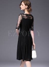 Black A Line Dress With Sleeves Black Lace Perspective A Line Dress A Line Dress Dresses Lace Dress Black