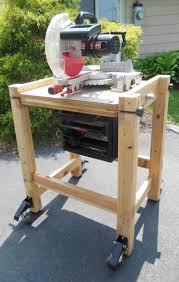 Diy Flip Top Cart For Miter Saw And Planer Famous Artisan Miter Saw Table Easy Woodworking Ideas Diy Table Saw