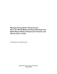 Regulatory authorities and supervisory agencies. Pdf Reengineering Urban Infrastructure How The World Bank And Asian Development Bank Shape Urban Infrastructure Finance And Governance In India
