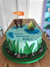 This awesome gone fishing birthday party was submitted by lauren haddox of lauren haddox designs. Fish Fish Birthday Cake Designs