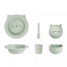 liewood bamboe servies kat mint blabloom duurzame conceptstore voor het hele gezin