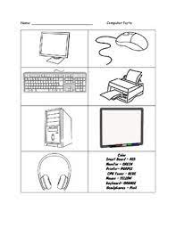 Kids should identify these devices separately and they should know their functions too. Color The Computer Parts Worksheet By A Teacher S Paradise Tpt