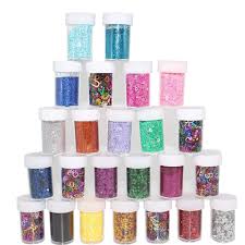 Glitter will fly everywhere if given the chance. Hobby Creativi Xshelley Glitter Shakers For Children Kids Craft Activities Arts Crafts Glitter Card Making Decorating 24 Assorted Colours Casa E Cucina Visonic In