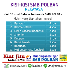 We did not find results for: Sukses Smb Polban Kisi Kisi Soal Smb Polban 2020