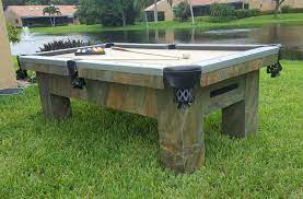 These models come in various sizes with minimal assembly required and are typically. Artisan Outdoor Pool Table R R Outdoors Inc All Weather Billiards