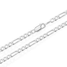 Der zahn ist ca 10 zentimeter lang und komplett massiv aus 925 sterling silber. 70cm 925 Sterling Silber Kette Figaro Massiv 5248 Panzerkette 5 10mm 30gr Ebay