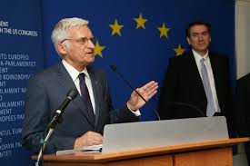 Jerzy Buzek, EP President, attends a reception for the formal opening of  the EP Congressional Liaison Office in Washington, during his visit to  attend various meetings and the Transatlantic Week Conference -