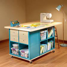 Ikea furniture can be turned into wonderful craft room tables and desks that are affordable, customizable, and full of storage! Ikea Kallax Hack Craft Room Storage