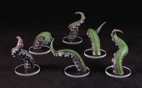 Tentacles Painted Acrylic Base Tentacle Monster Tentacle Conan