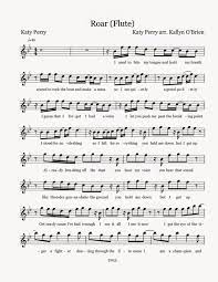 Flute Sheet Music Roar Sheet Music Flute Sheet Music Sheet Music Violin Sheet Music