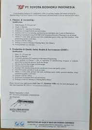 Jika kalian sedang mencari lowongan kerja hari ini ada banyak kategori lowongan yang bisa anda lamar disitus. Lowongan Kerja Pt Toyota Boshoku Indonesia Lowongan Kerja Terbaru Lupy Hakim