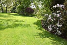 Healthy lawns & shrubs inc. A Perfect English Country Garden With Manicured Lawn And Floral Stock Photo Picture And Royalty Free Image Image 117183356