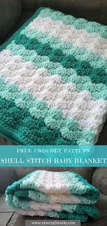 Crochet the baby blanket using soft baby steps yarn to keep the baby cozy. Shell Stitch Crochet Baby Blanket Patterns Healthy Care