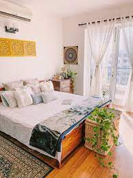 It is typically placed in the living room, indoors swings can be made from metal, or ornate and hung them on the ceiling. Tour Of My Airbnb Inspired Master Bedroom For Spring 2020 Miss Nauti Tales Indian Bedroom Decor Indian Room Decor Home Room Design