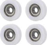 CNBTR 4PCS U Type Groove Plastic Guide Bearing Pulley Wheel 34mm Outer  Diameter 8mm Shaft Hole for Max-Load 79kg, Sliding Door Window Roller,  Office ...