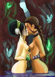 2girls amaurymangaka avatar the last airbender chocolate and  vanilla dark-skinned female dark skin earth kingdom female female only  human interracial interracial yuri katara kissing multiple females  nickelodeon riboflavin96 small