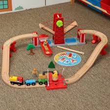 Wooden Railway Straight And Curved Expansion Track Train Toy Vehicles Kids Toys T Homas Train Toy Model Wood Toys For Childre Toy Train Kids Toys Toys For Boys