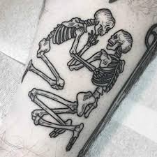 This is such an awesome tattoo. Skeleton Tattoo Ideas That Will Make You Feel Fragile