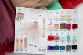 Tulle Fabric Swatch Chart Soft Luxury Tutu Color Chart Wedding Dress Fabric Swatches Tulle Material Sample Tulle Material Tulle Fabric Wedding Dress Fabrics