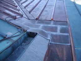 Standing seam systems can be used for. Unusual Conditions Such As This Combination Of Soldered Flat Seam Roofing With Steep Slope Batten Seam Demand Customized Des Copper Roof Roofing Roof Design