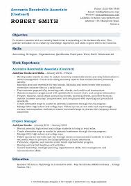 All accounts receivable & collections resume samples have been written by expert recruiters. Accounts Receivable Associate Resume Samples Qwikresume
