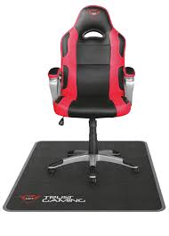 It comes in signature black and purple color combination and it has a logo embossed in the headrest. Gxt 715 Chair Mat Nordic Game Supply