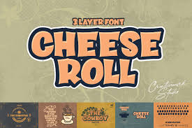 Bikin nagih banget perpaduan vla manis dan asam serta. Cheese Roll Font Dafont Com