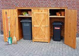 mulltonnen stilvoll verstecken mulltonnenbox holz kaufen tonne