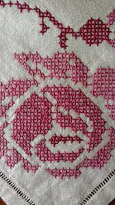 You are enough hand embroidered quote. Vintage Tablecloth Cross Stitch Embroidery 1950 Linen Cloth Rose Motif Embroidery Patterns Vintage Embroidery Cross Stitch Embroidery