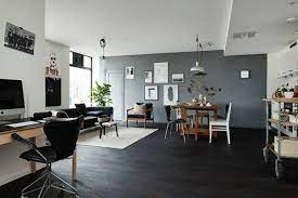 Maybe you would like to learn more about one of these? Parquet Noir Et Mur Gris Decoration Salon Sol Fonce Couleur Mur Salon Idee Deco Salon Chaleureux