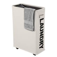 Maybe you would like to learn more about one of these? Ihomagic Foldable Laundry Basket On Wheels Slim Line Laundry Bin With Handle Collapsible Waterproof Laundry Hamper Rolling Dirty Clothes Storage Hamper L39 Xw18 5 Xh58cm Slim Beige Buy Online In Saint Vincent And The