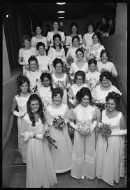 Lower Hutt Town Hall 28 May 1971 Shows Debutantes At The Hutt Valley Charity Ball Owr 6 Oct 2014 Flower Girl Dresses Bridesmaid Bridesmaid Dresses