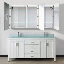 Here, you can find stylish double bathroom vanities that cost less than you thought add contemporary elegance to your bathroom with this double bathroom vanity and included mirror. Lighted Medicine Cabinet Krugg Svange Double Led Triple Doors Dlaguna Com Led Lighted Mirrors