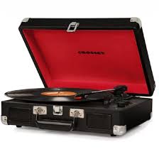 Crosley Cruiser Deluxe Stereo Bluetooth Portable Suitcase Record Player  With 3-Speed Turntable - Chalkboard - Cr8005D-Cb - Walmart.Com