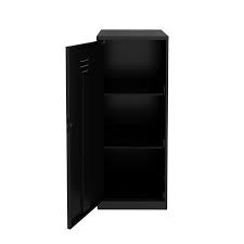 Because of their inert materials, these. Space Solutions 35 5 Inch 3 Shelf Storage Locker Cabinet Metal Vented Door Black 24587
