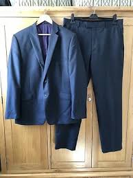 Paul Costelloe Mens Grey Suit Jacket 44 Regular Wool Plain
