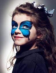 Mariposa Pintura De Cara De Halloween Maquillaje Para Ninas Maquillaje De Fantasia