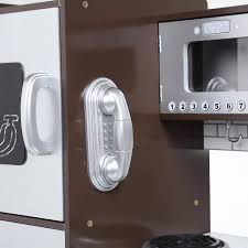 Wooden kitchen playsets playing kitchen set has always been a part of girls' toys. Baby Vivo Wooden Play Kitchen For Children Toni In Brown Ma Trading Eu Cheap Prices For Baby Child Office Diy Garden Sports More