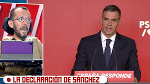 Pablo Echenique, disconforme con la comparecencia de Pedro Sánchez: ''Es una vergüenza lo que acabamos de ver''