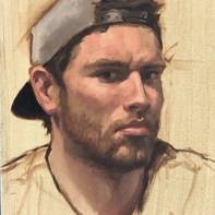 Tractor in idol Painting by Aaron Lewis