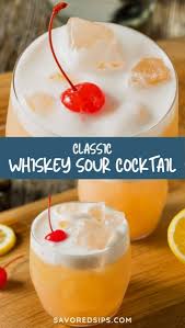 Classic Whiskey Sour Cocktail Recipe In 2020 Sour Cocktail Cocktail Recipes Easy Whiskey Sour