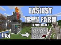 Most Easy And Smallest Iron Farm In Minecraft Youtube Minecraft Farm Minecraft Minecraft Redstone Creations