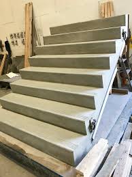Most if not all of the precast concrete steps i've seen have metal or aluminum railings. Stair Flights Precast Concrete Sanderson Concrete