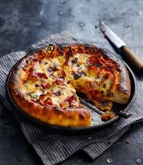 Deep Pan American Hot Pizza Recipe Delicious Magazine Recipe Food Recipes Yummy Food