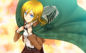 Maybe you would like to learn more about one of these? Hd Wallpaper Yellow Haired Female Anime Character Shingeki No Kyojin Mutsuki Wallpaper Flare