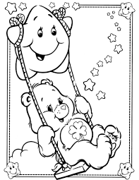Lucky Swing Bear Coloring Pages Coloring Pages Cartoon Coloring Pages